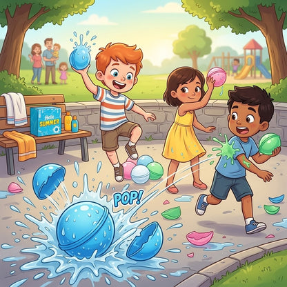 SplashJoy Reusable Water Balloons – Quick Fill Self-Sealing Splash Balls