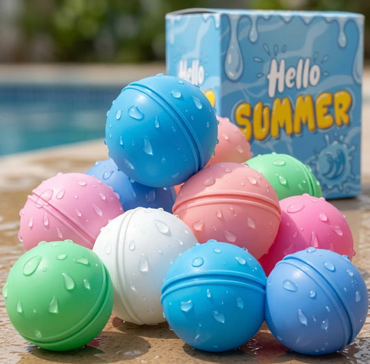 SplashJoy Reusable Water Balloons – Quick Fill Self-Sealing Splash Balls