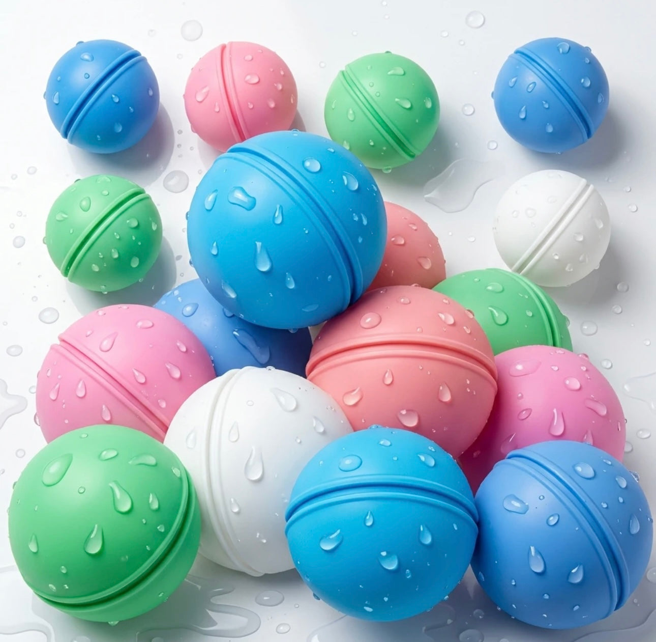 SplashJoy Reusable Water Balloons – Quick Fill Self-Sealing Splash Balls